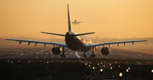 Airplane landing